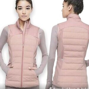 Lululemon Down
For It All Vest in Misty Rose Pink